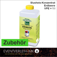 Zubehör - Slush-Sirup 1l -  Erdbeere / BIO - VERKAUFSWARE